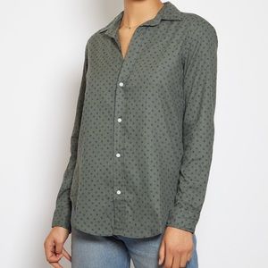 Frank & Eileen Womens Frank Button Up Shirt Army Green medium
